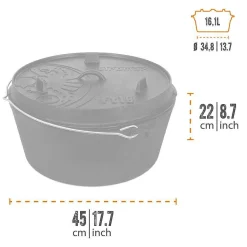Petromax Fire Pot (Dutch Oven) New