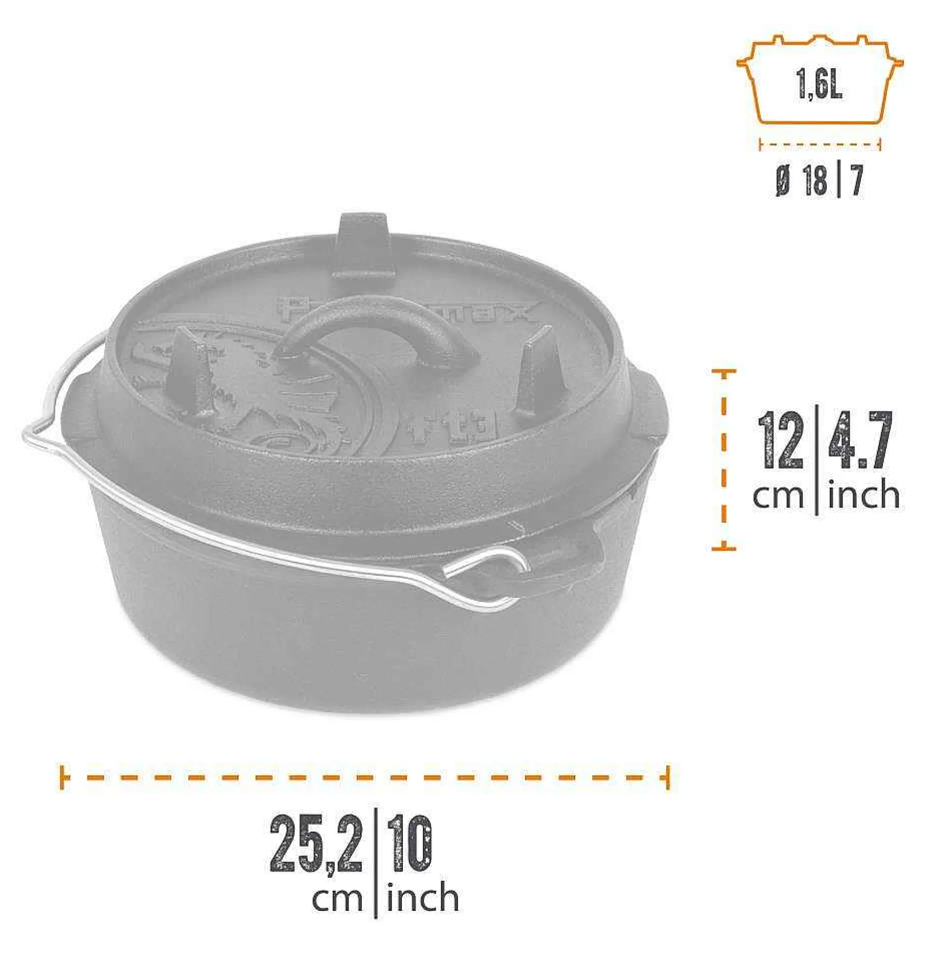 Petromax Fire Pot (Dutch Oven) New