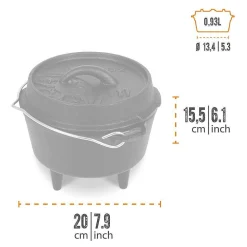 Petromax Fire Pot (Dutch Oven) New