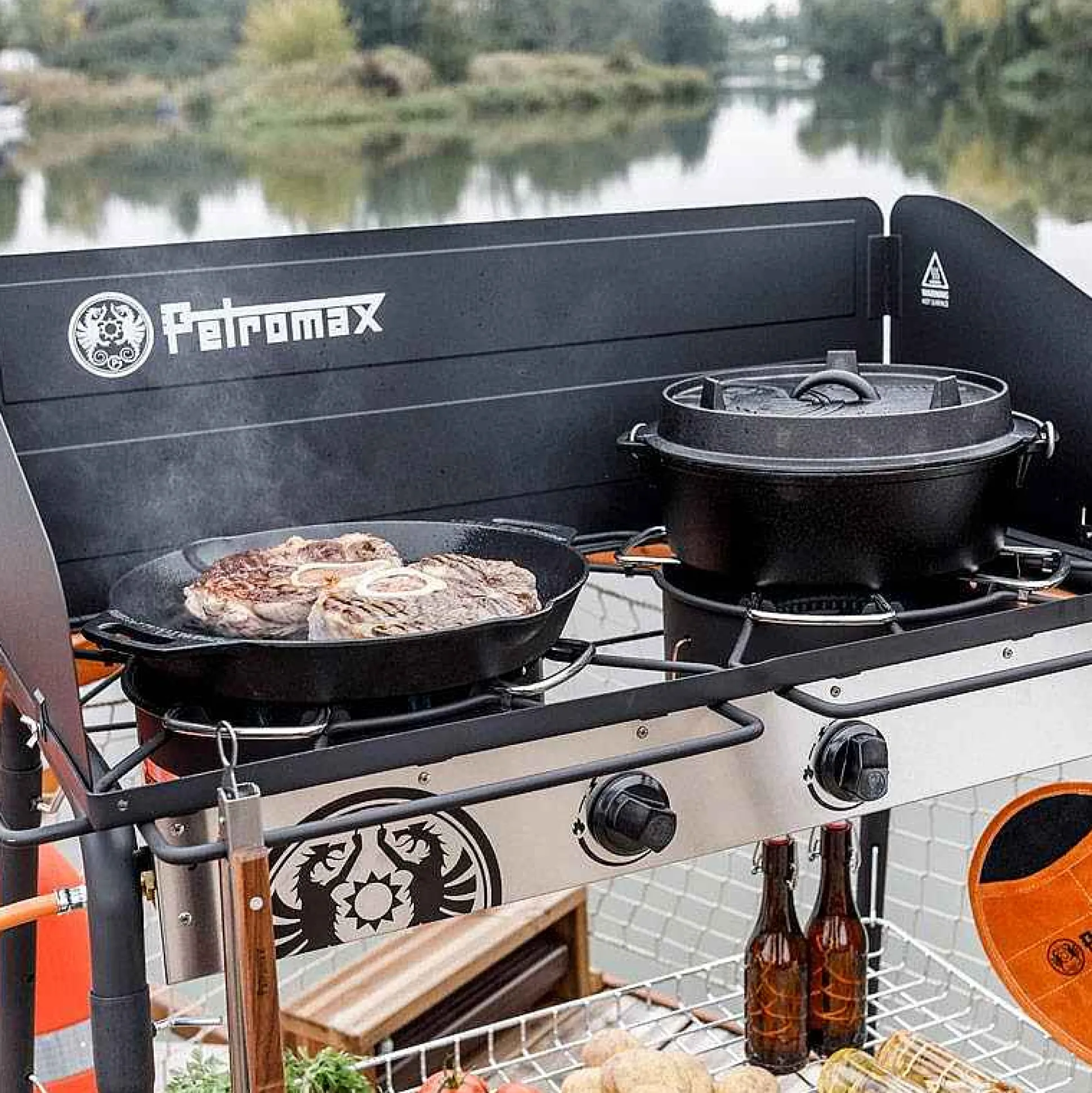 Petromax Gas Table With 2 Burners Flash Sale